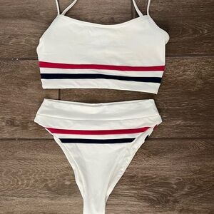 L Space Wilson Ren striped bikini